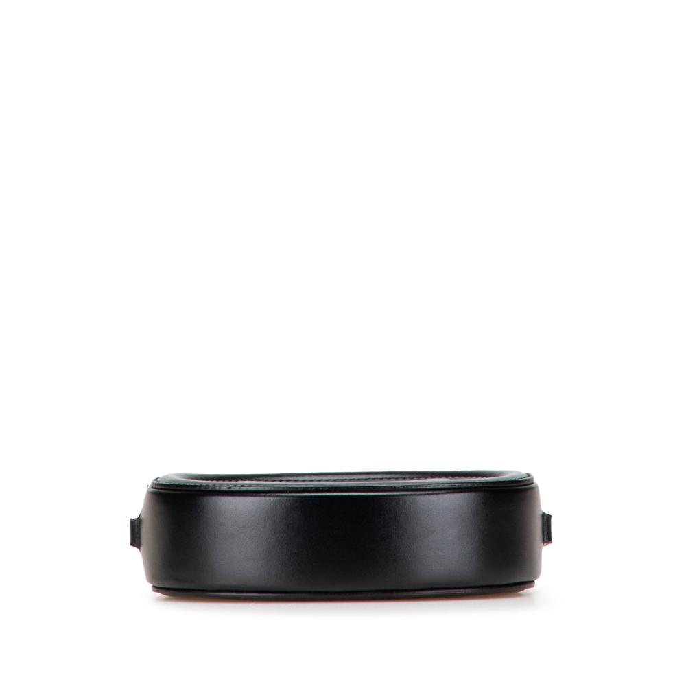 Celine AB Celine Black Calf Leather Small skin Cuir Triomphe Oval Crossbody Italy