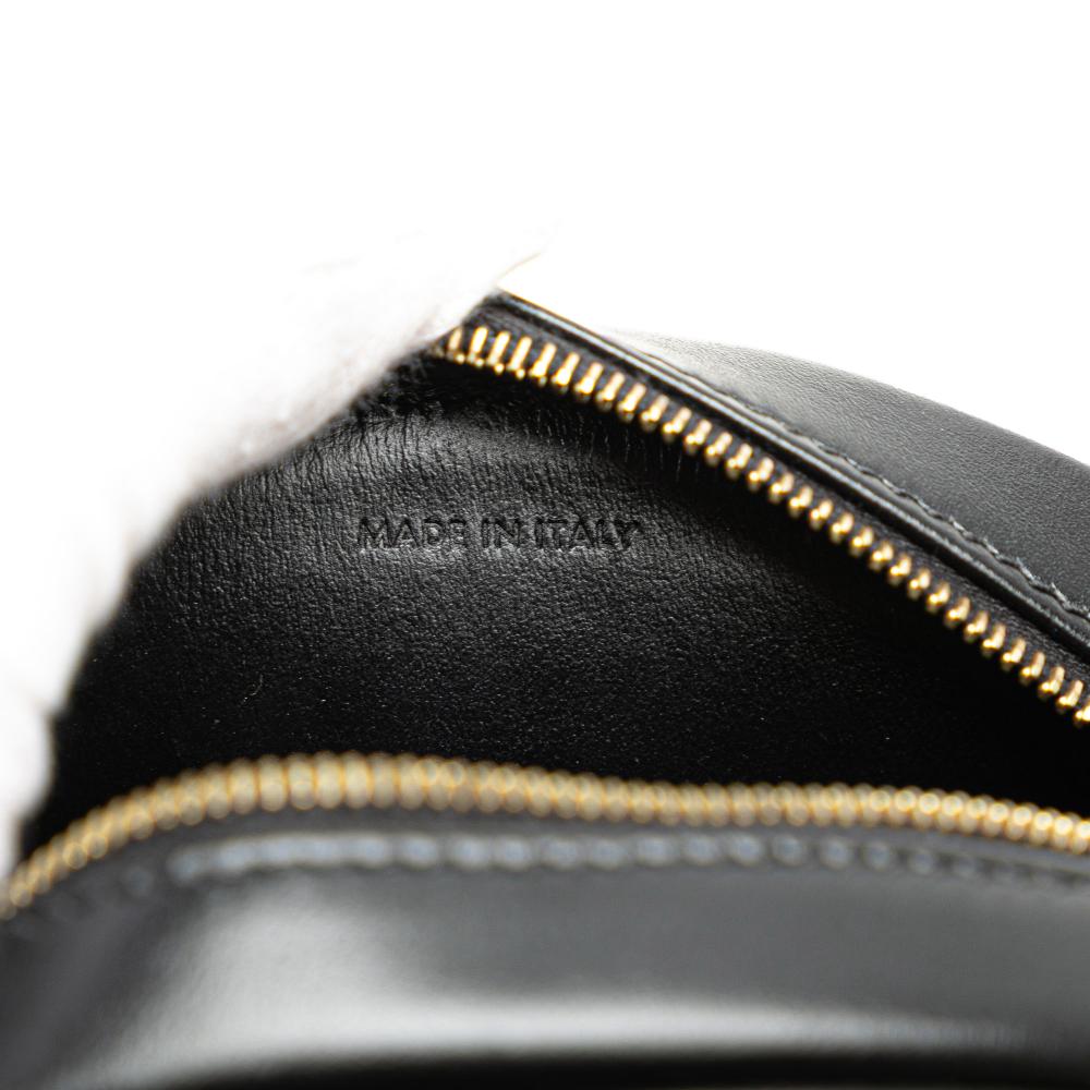 Celine AB Celine Black Calf Leather Small skin Cuir Triomphe Oval Crossbody Italy