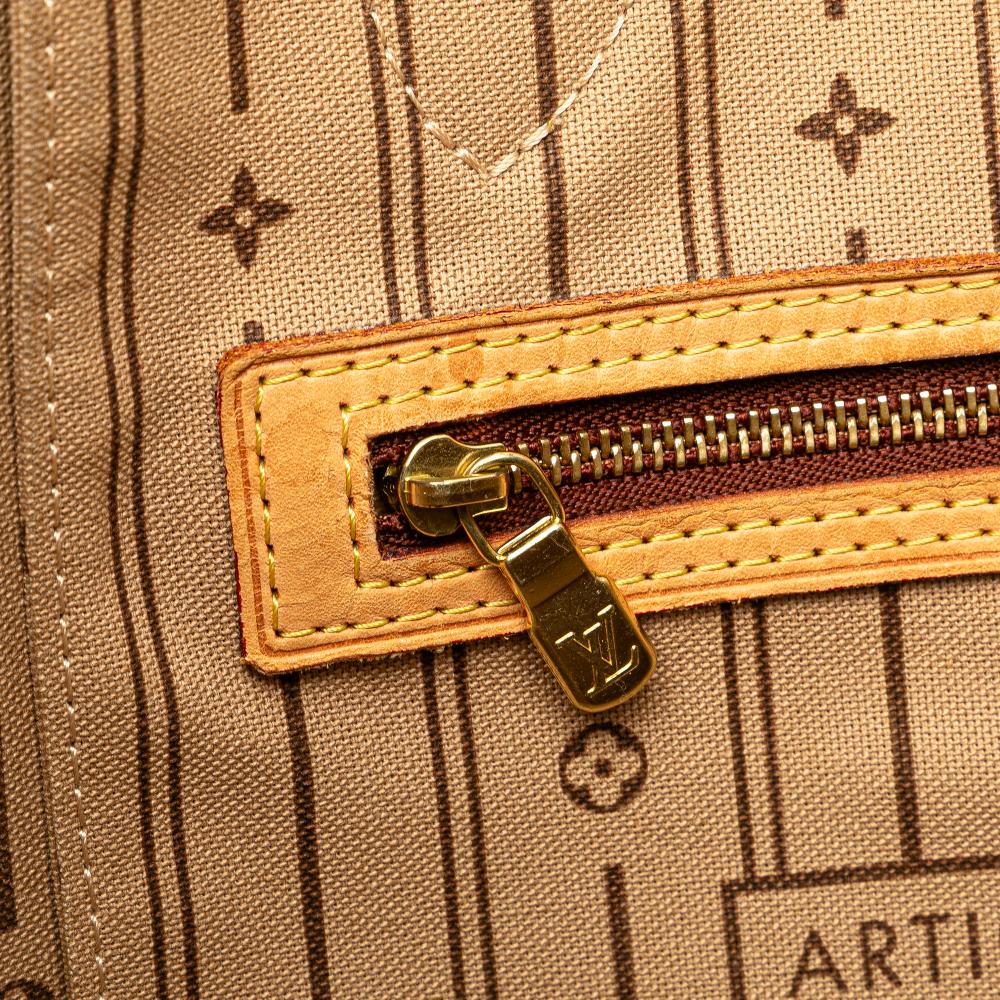 Louis Vuitton B Louis Vuitton Brown Monogram Canvas Canvas Monogram Neverfull MM Spain