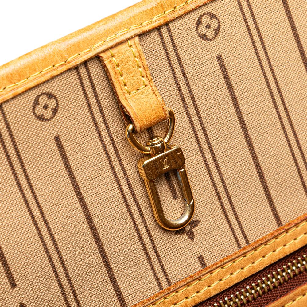 Louis Vuitton B Louis Vuitton Brown Monogram Canvas Canvas Monogram Neverfull MM Spain