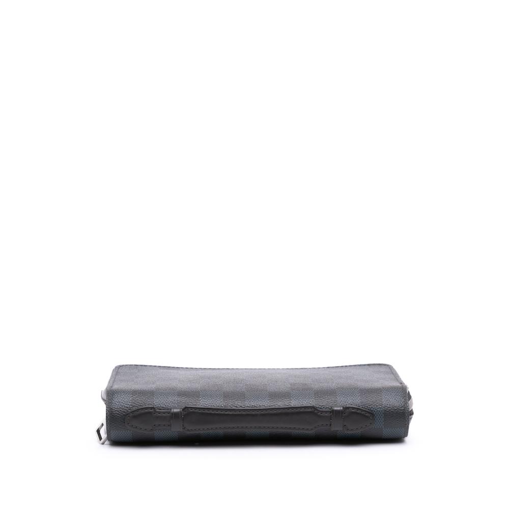 Louis Vuitton B Louis Vuitton Blue Navy Damier Canvas Canvas Damier Cobalt Zippy XL Wallet Spain