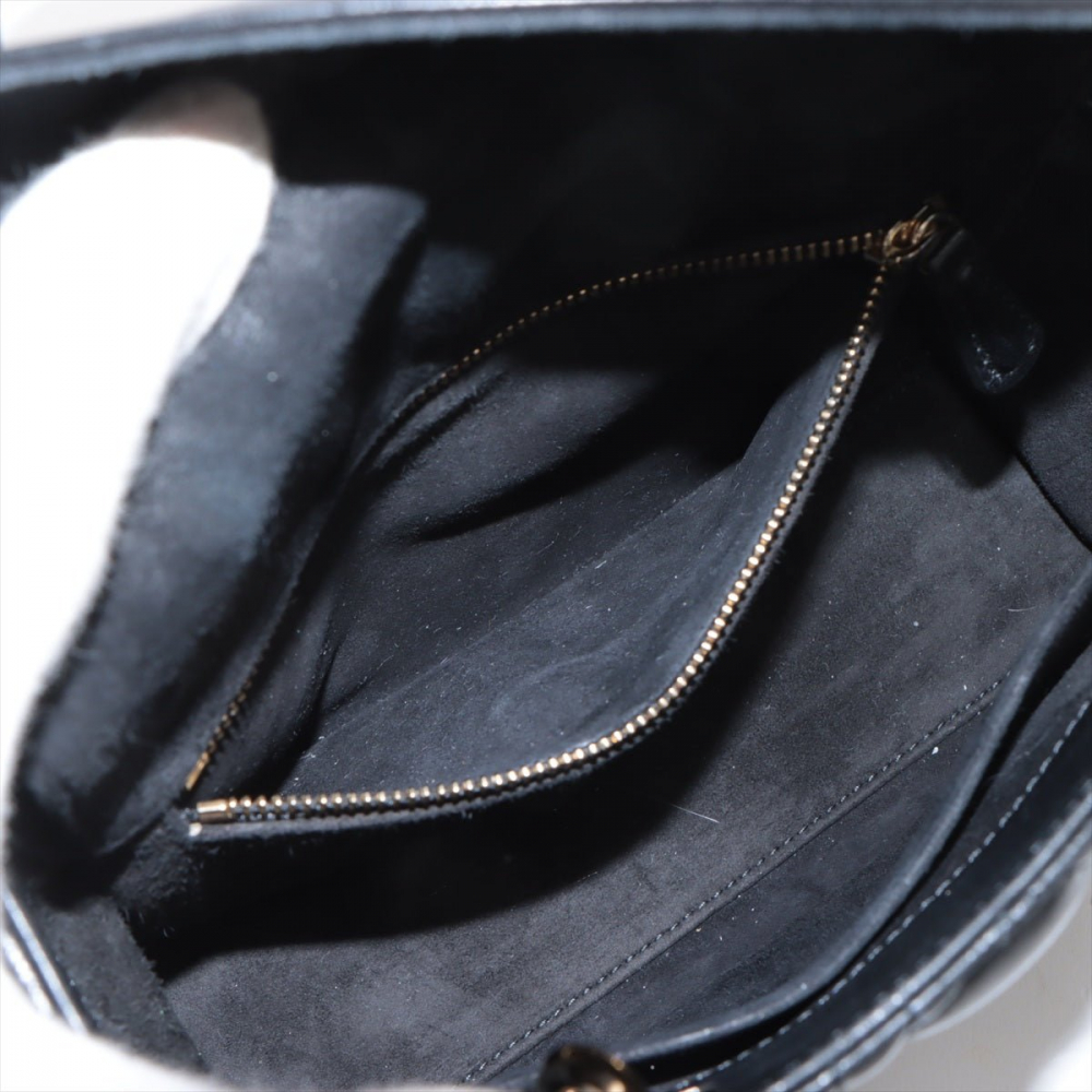 Christian Dior Lady Dior Small My ABCDior Cannage Lambskin Leather 2-Ways Tote Bag Black