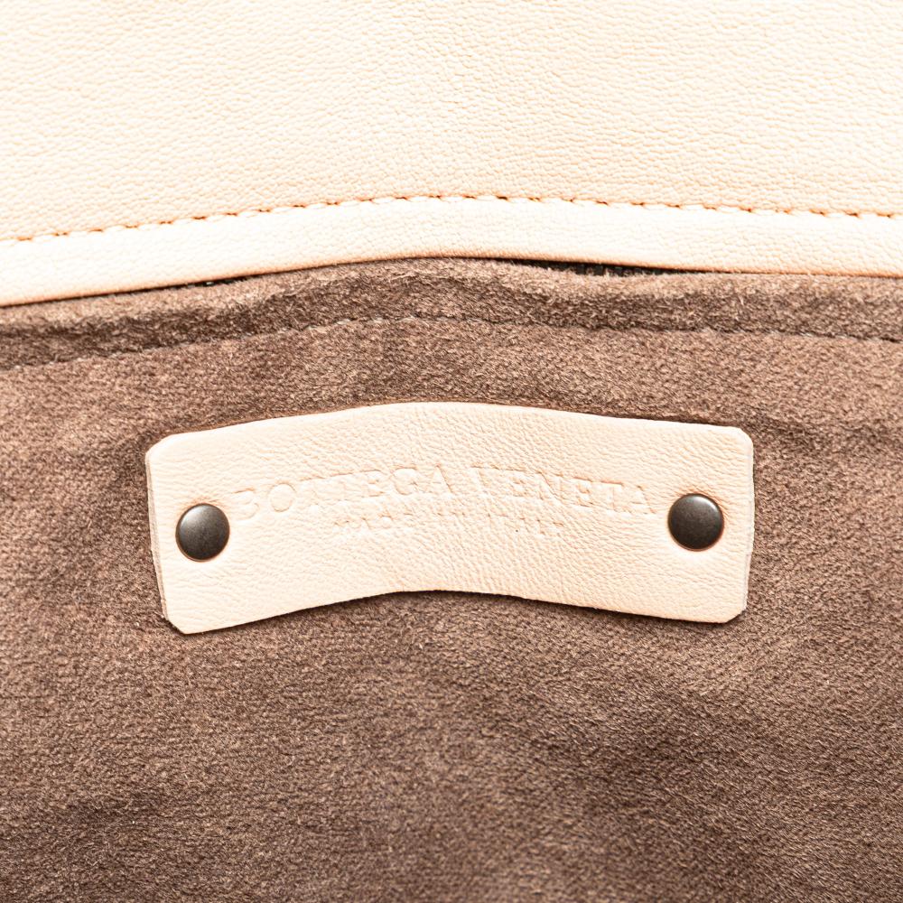 Bottega Veneta B Bottega Veneta Pink with Multi Nappa Leather Leather Medium Nappa Intrecciato Glimmer Tote Italy