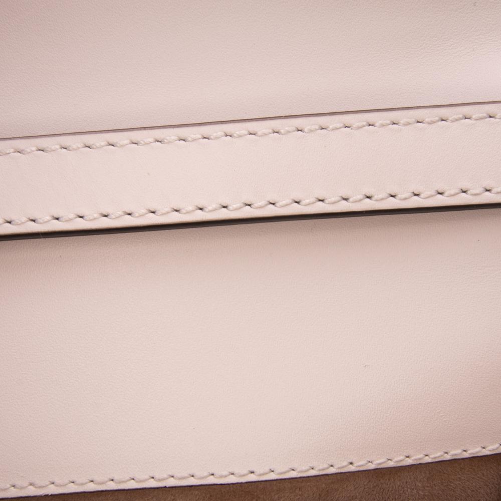 Gucci AB Gucci White Calf Leather Mini skin Sylvie Satchel Italy