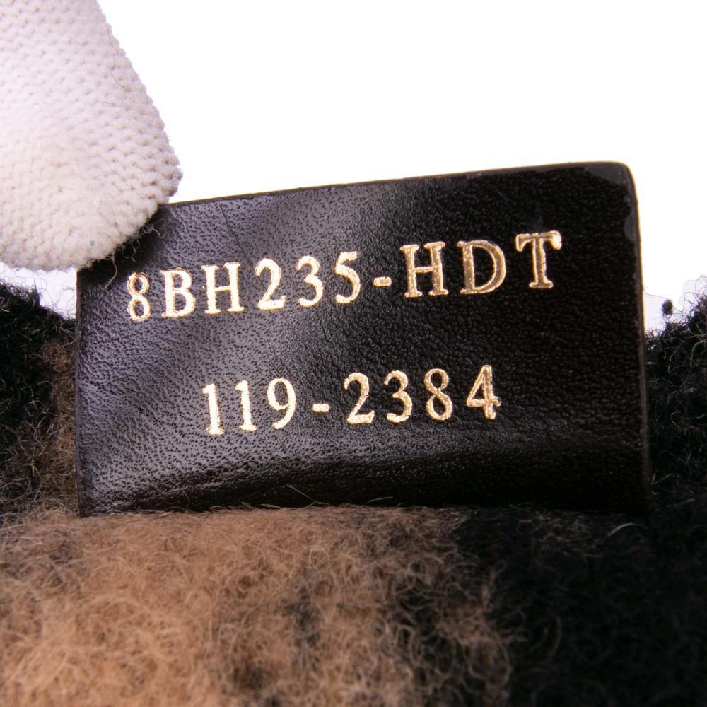 Fendi B Fendi Red Wool Fabric Felt Shopping Tote Italy