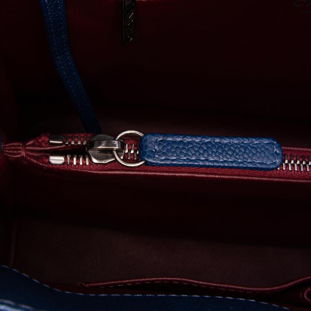 Chanel Blue Dark Blue Caviar Leather Leather Large Caviar and Tweed Coco Break Shopping Tote Italy