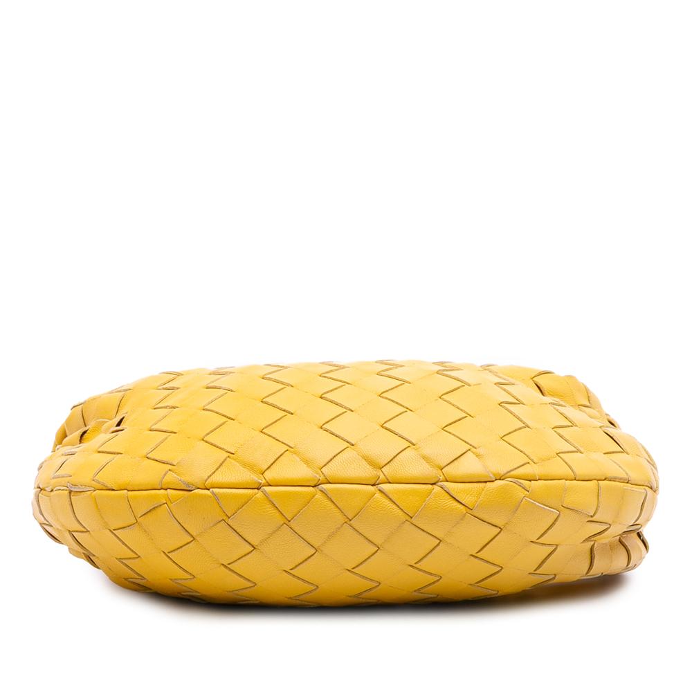 Bottega Veneta B Bottega Veneta Yellow Mustard Nappa Leather Leather Mini Nappa Intrecciato Jodie Italy