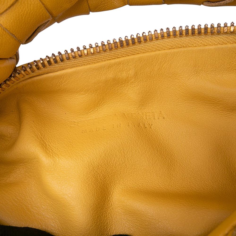 Bottega Veneta B Bottega Veneta Yellow Mustard Nappa Leather Leather Mini Nappa Intrecciato Jodie Italy