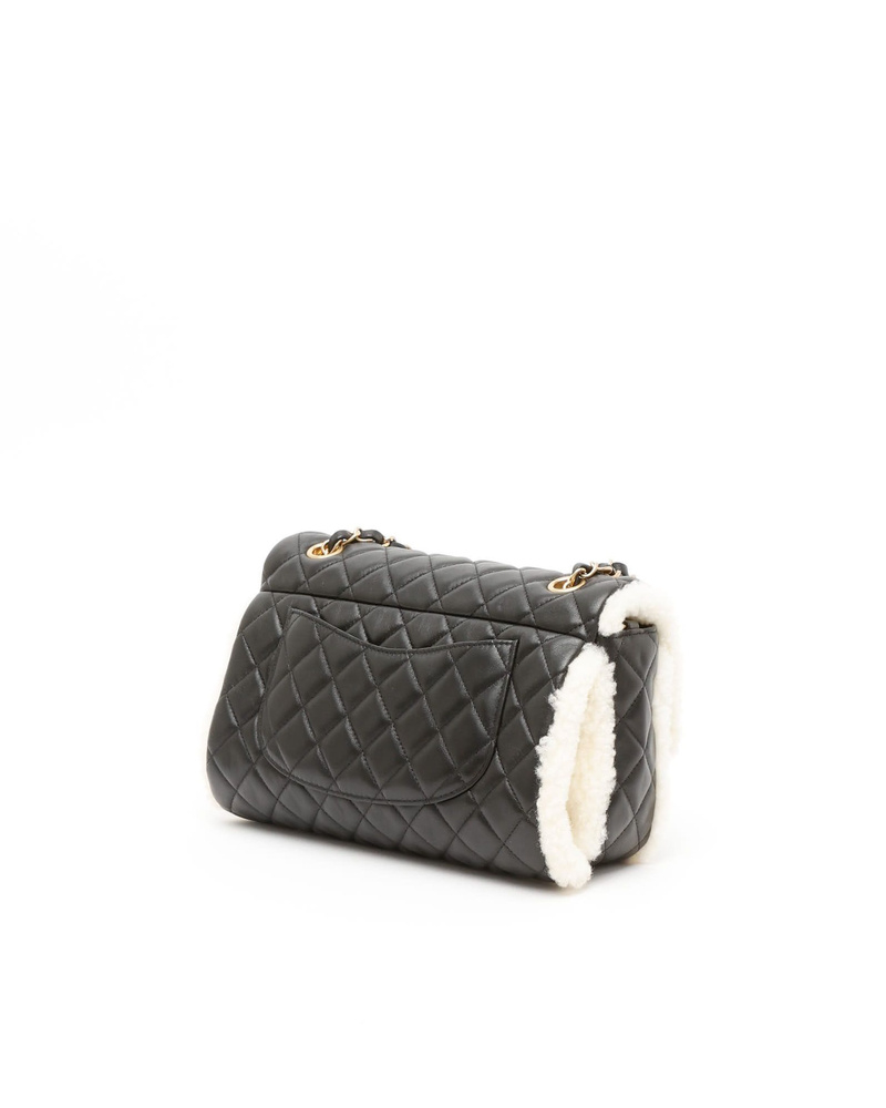 Chanel Classic Medium Shearling Single Flap Bag