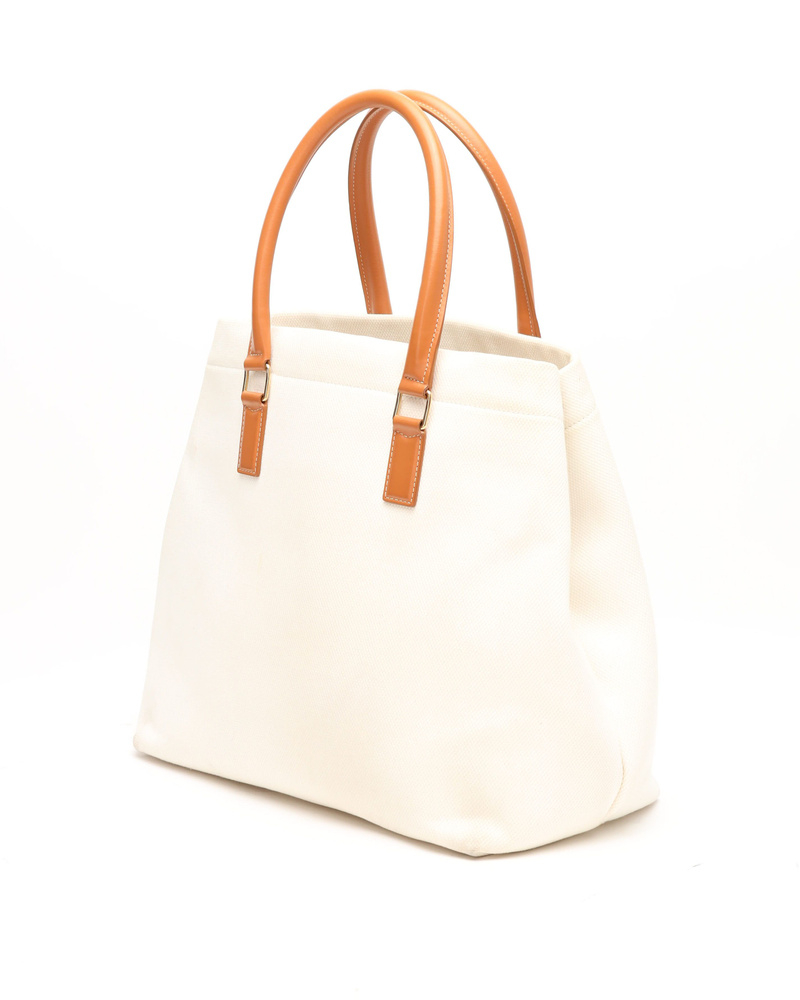 Celine Céline Canvas Cabas Horizontal Bag