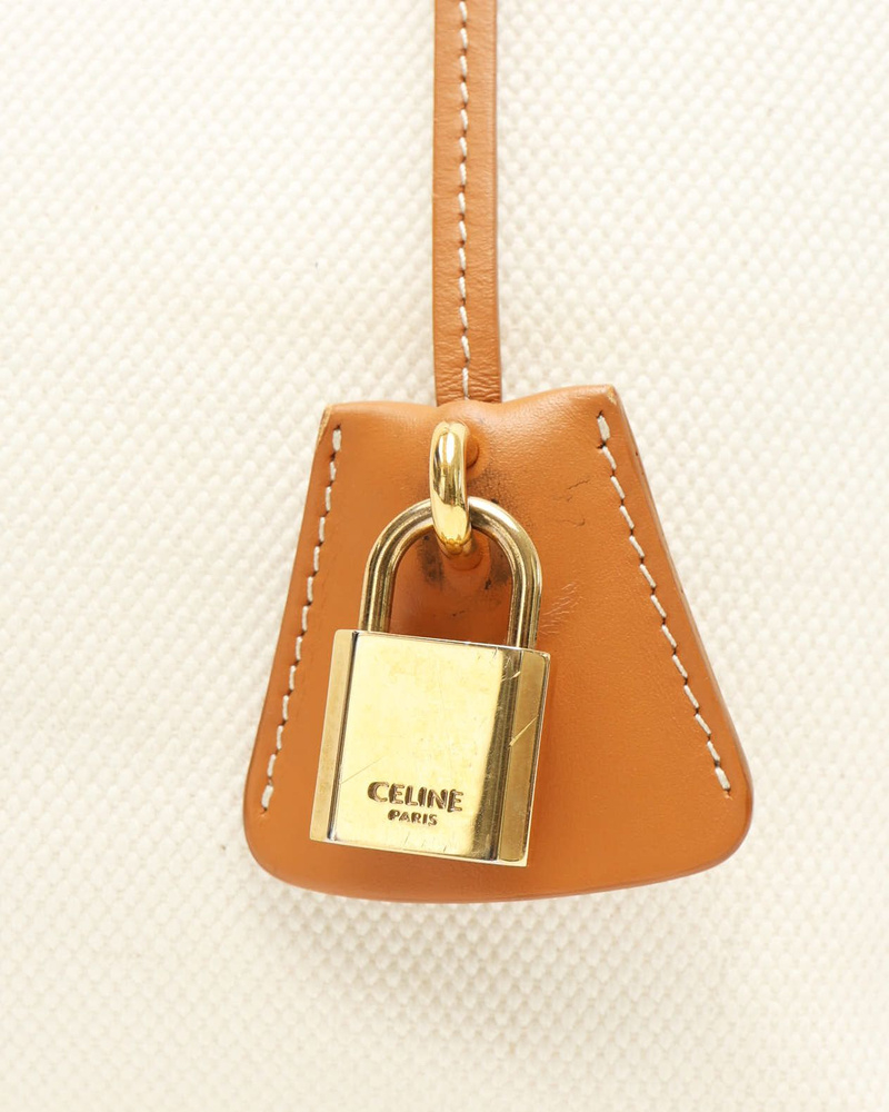 Celine Céline Canvas Cabas Horizontal Bag