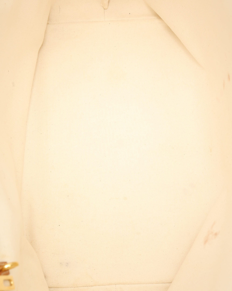 Celine Céline Canvas Cabas Horizontal Bag