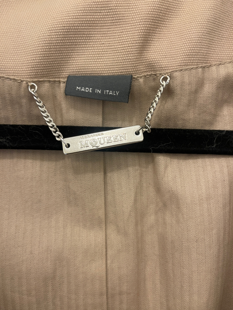 Alexander McQueen Denim cotton biker jacket