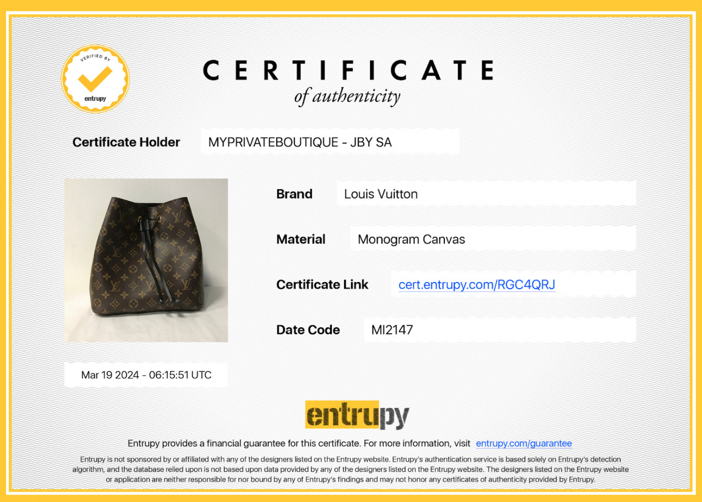 Louis Vuitton Sac à bandoulière Monogram NeoNoé