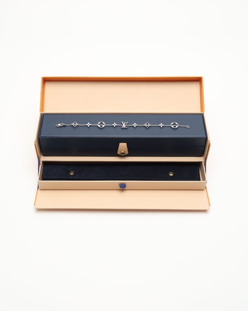 Louis Vuitton Idylle Blossom Monogram 18tk White Gold Bracelet