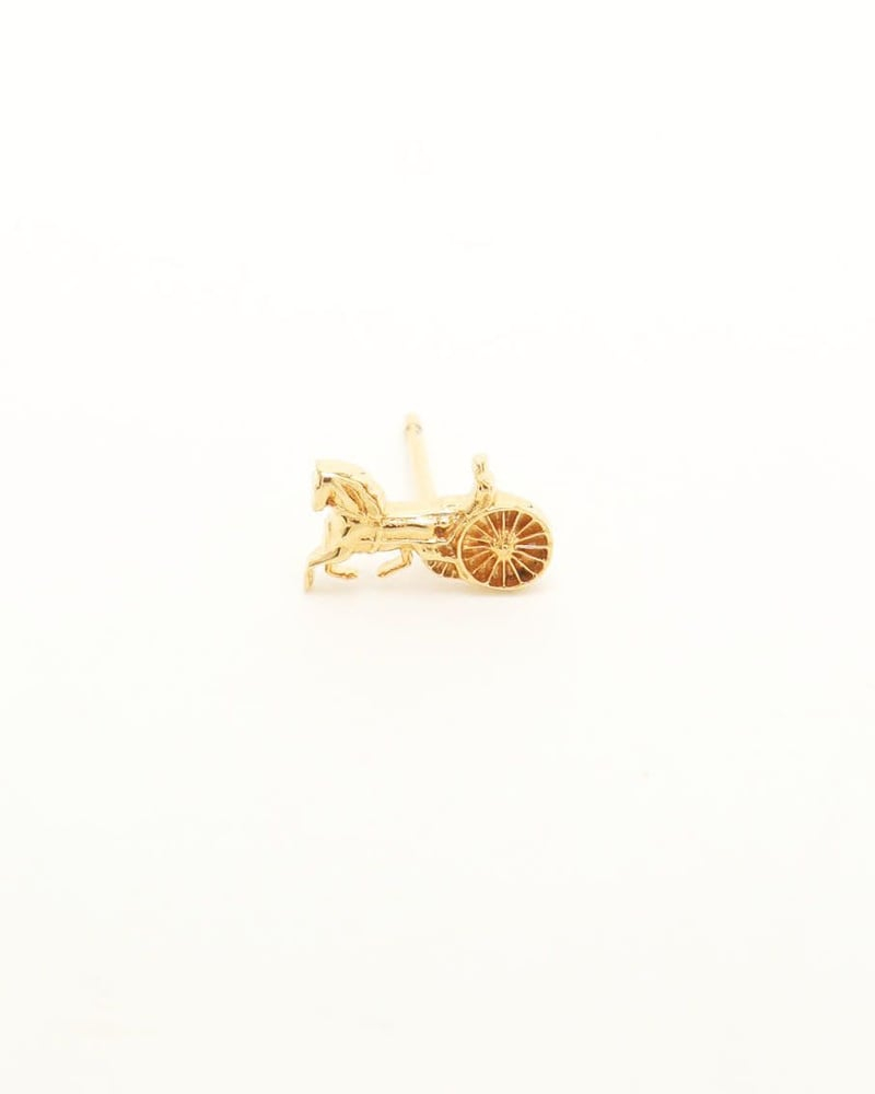 Celine Céline 3-piece set, Horse Carriage, Triomphe and Logo Earrings