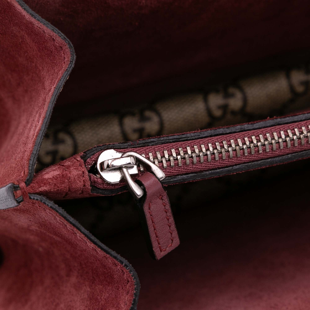 Gucci Dionysus Medium Canvas Blooms GG Flap Handbag Brown