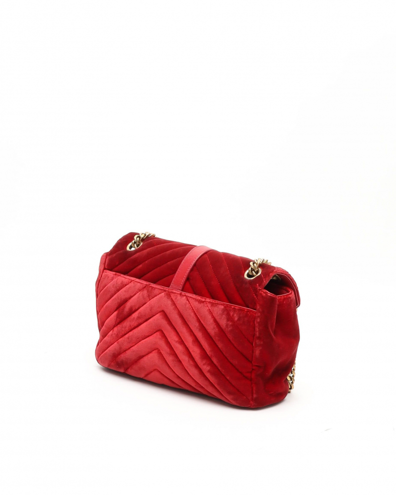 Saint Laurent Medium Velvet College Bag