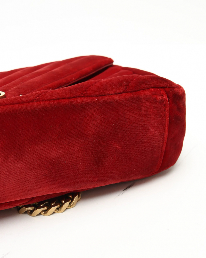 Saint Laurent Medium Velvet College Bag