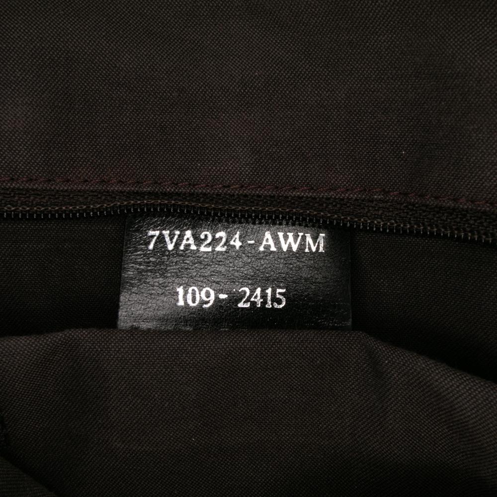 Fendi B Fendi Black Canvas Fabric Zucca Tall Tote Italy