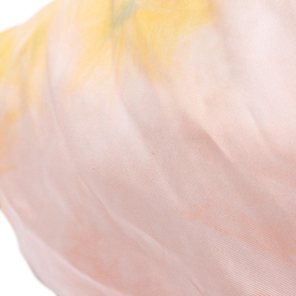 Celine B Celine Pink Light Pink Silk Fabric Scarf Bag Italy