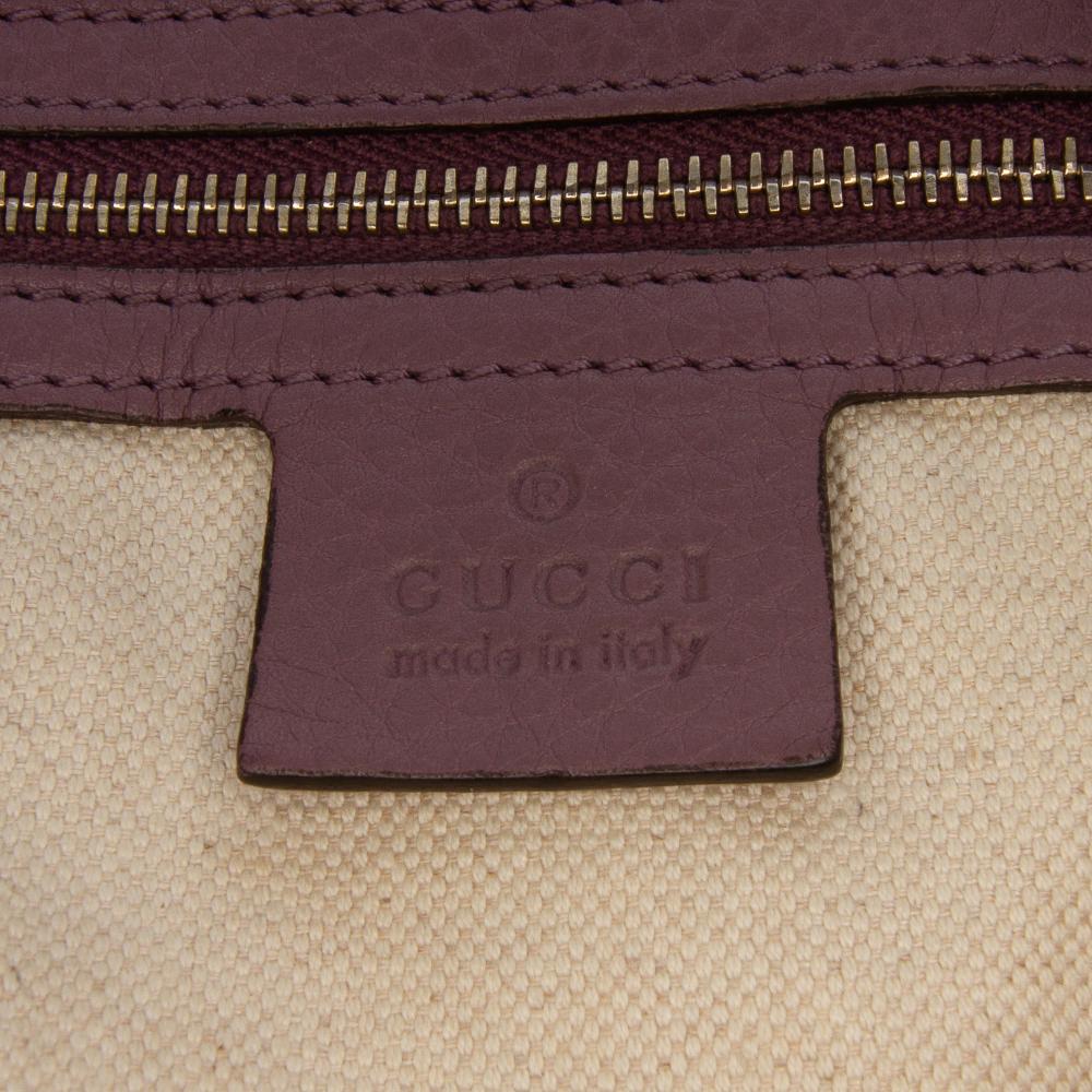 Gucci B Gucci Brown Beige with Pink Canvas Fabric Small GG Miss GG Hobo Italy
