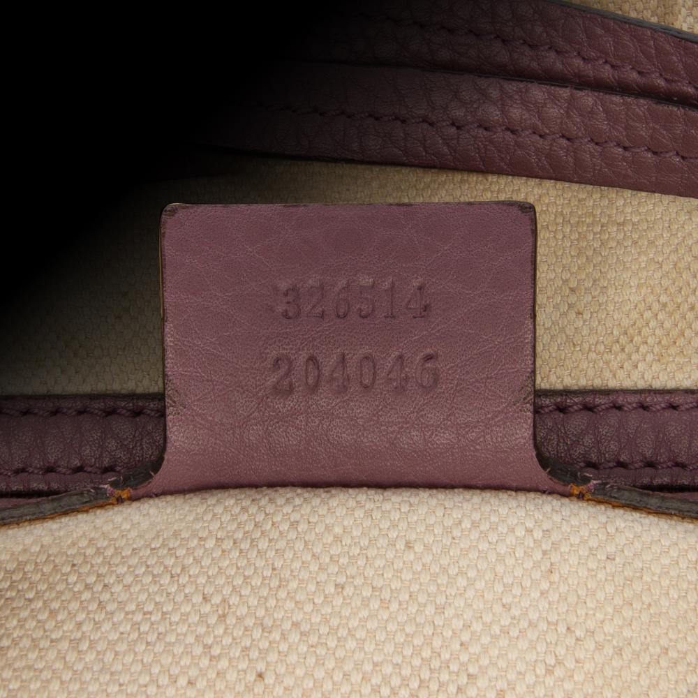 Gucci B Gucci Brown Beige with Pink Canvas Fabric Small GG Miss GG Hobo Italy