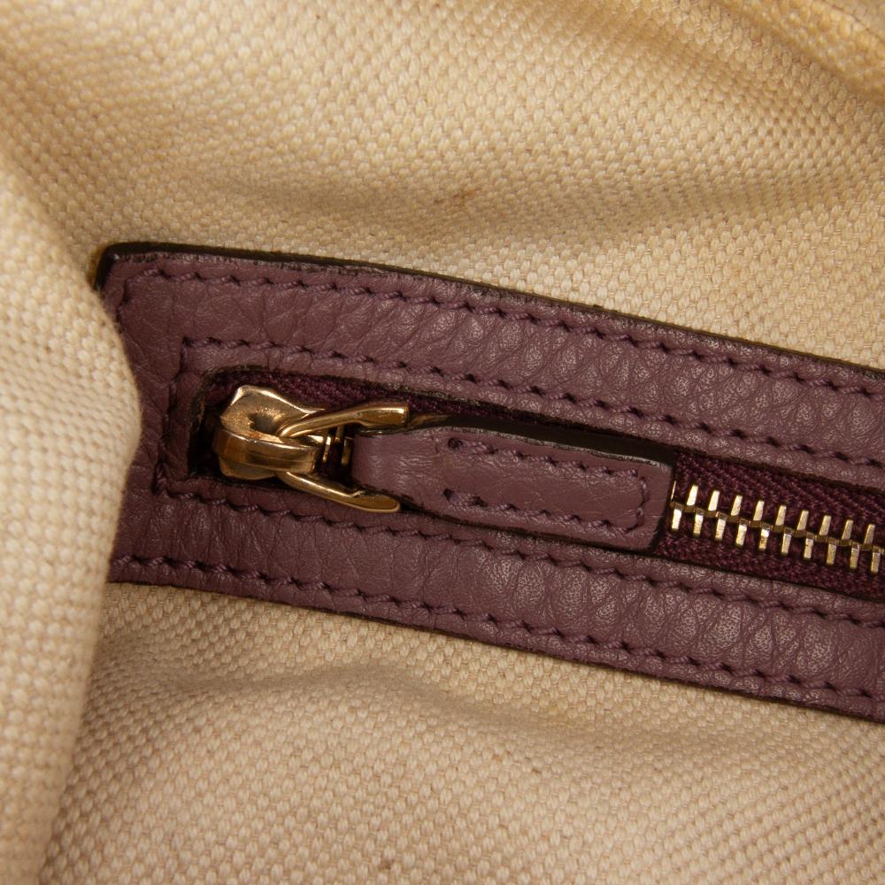 Gucci B Gucci Brown Beige with Pink Canvas Fabric Small GG Miss GG Hobo Italy