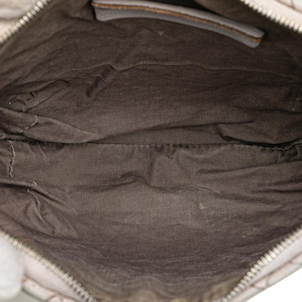 Bottega Veneta B Bottega Veneta Purple Light Purple Goatskin Leather Cervo Intrecciato Crossbody Italy