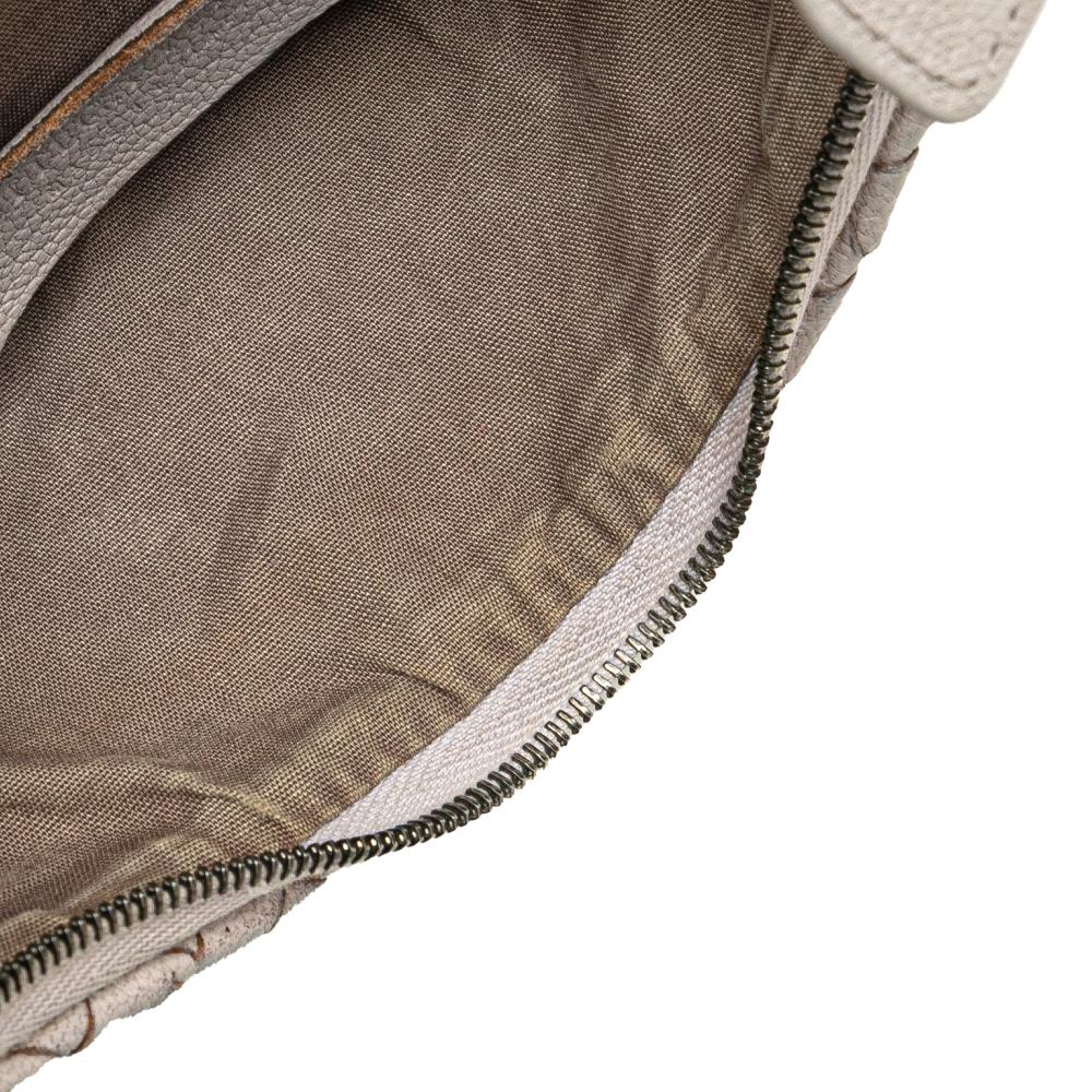 Bottega Veneta B Bottega Veneta Purple Light Purple Goatskin Leather Cervo Intrecciato Crossbody Italy