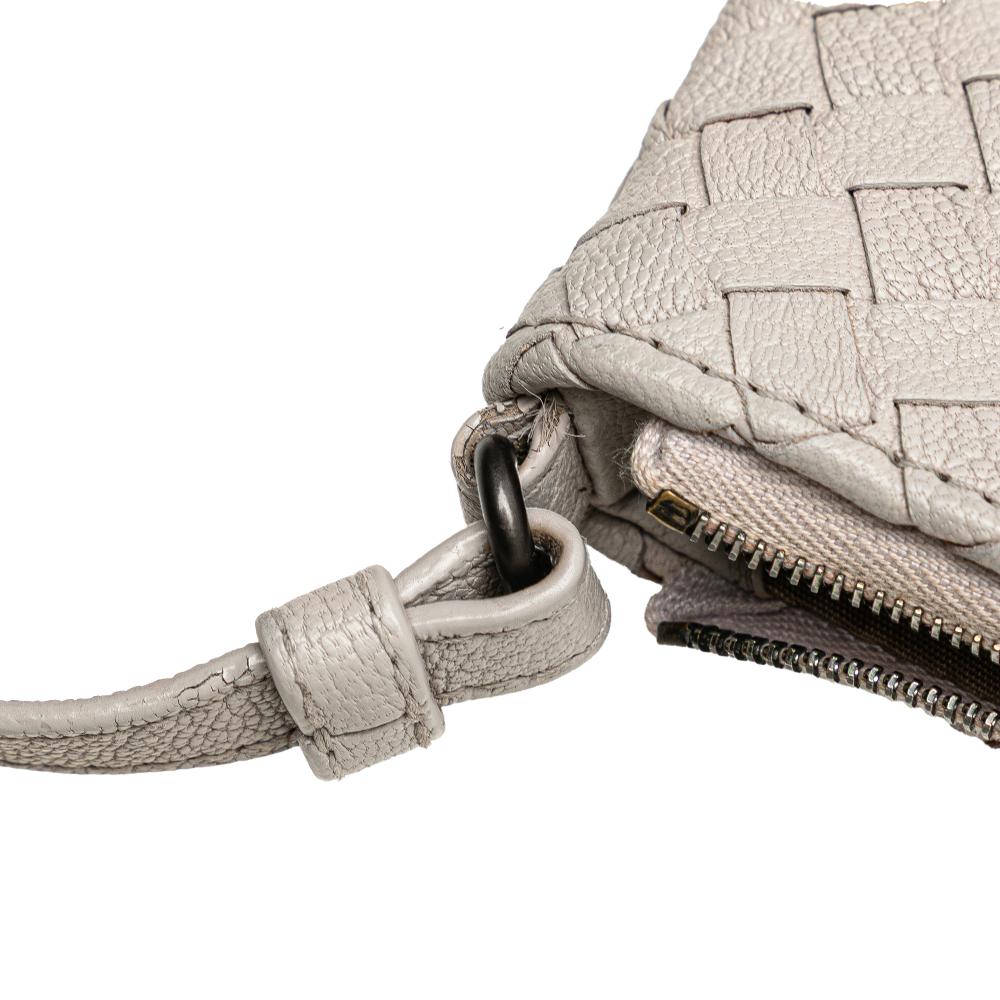 Bottega Veneta B Bottega Veneta Purple Light Purple Goatskin Leather Cervo Intrecciato Crossbody Italy