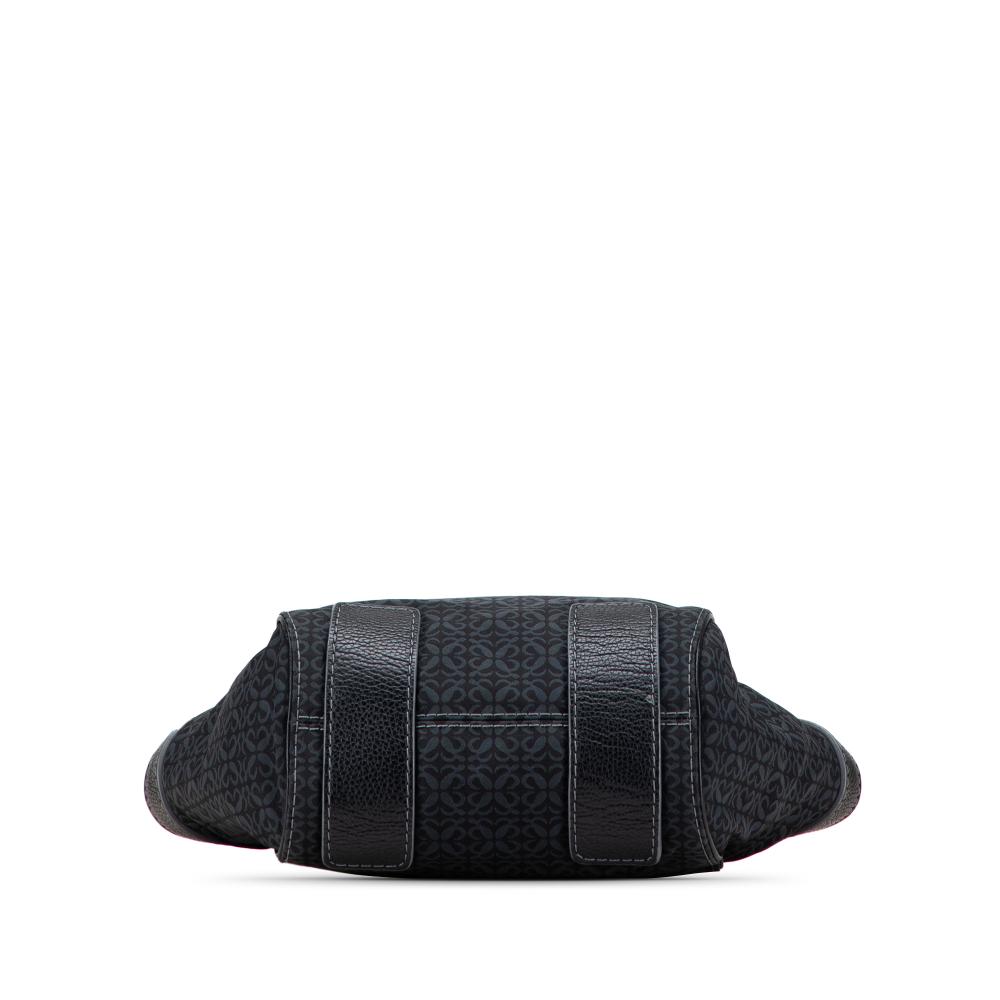 Loewe B LOEWE Black Canvas Fabric Anagram Tote China