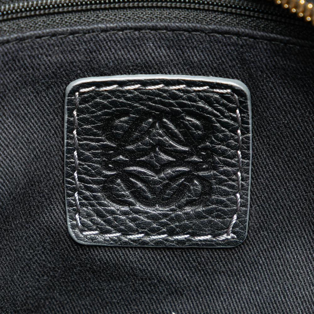 Loewe B LOEWE Black Canvas Fabric Anagram Tote China