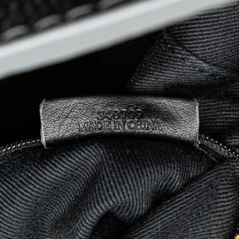 Loewe B LOEWE Black Canvas Fabric Anagram Tote China