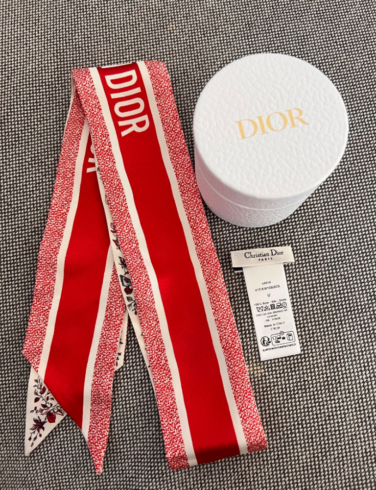 Christian Dior Butterfly Around the World Mitzah Scarf