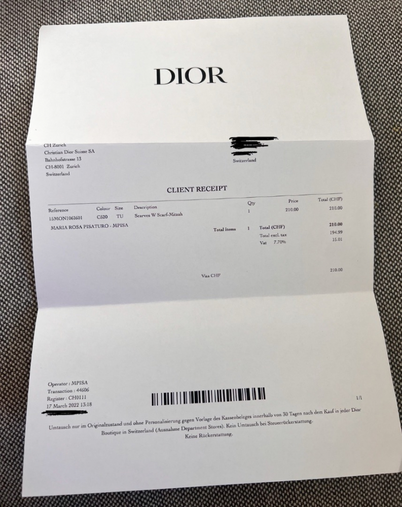 Christian Dior Butterfly Around the World Mitzah Scarf