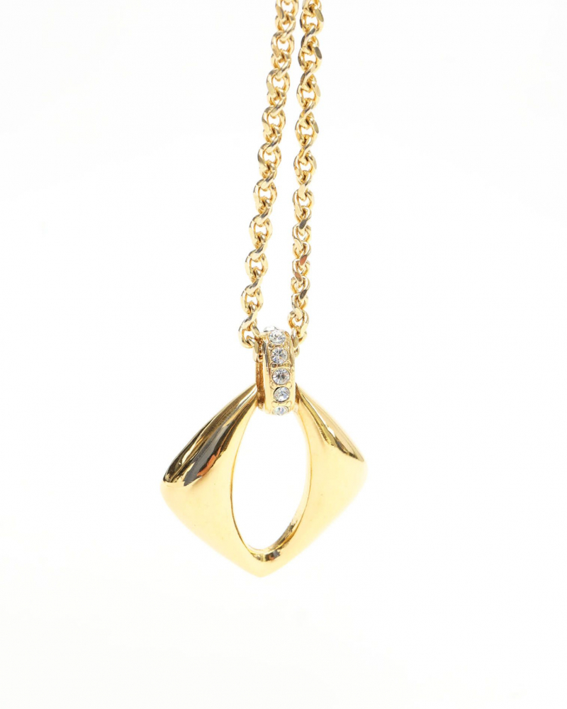 Saint Laurent Pendant Gold Chain Necklace