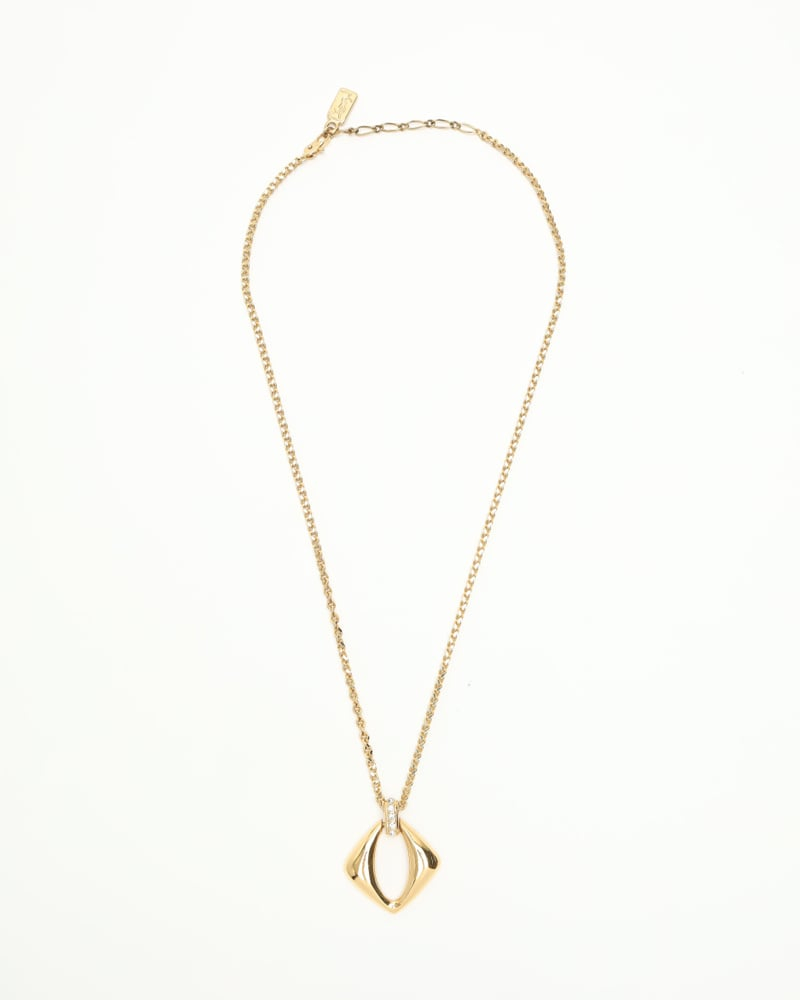 Saint Laurent Pendant Gold Chain Necklace