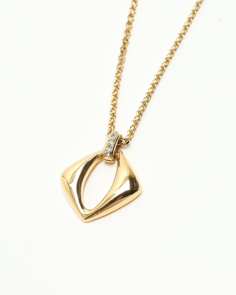 Saint Laurent Pendant Gold Chain Necklace