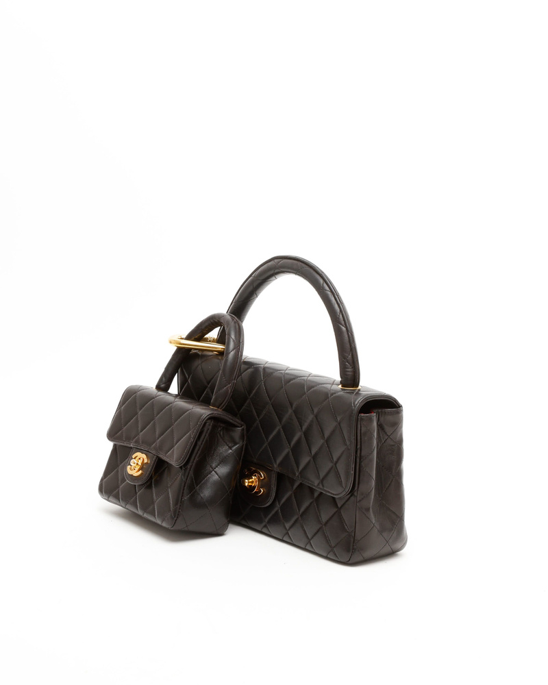 Chanel Classic Parent & Child Top Handle Bag