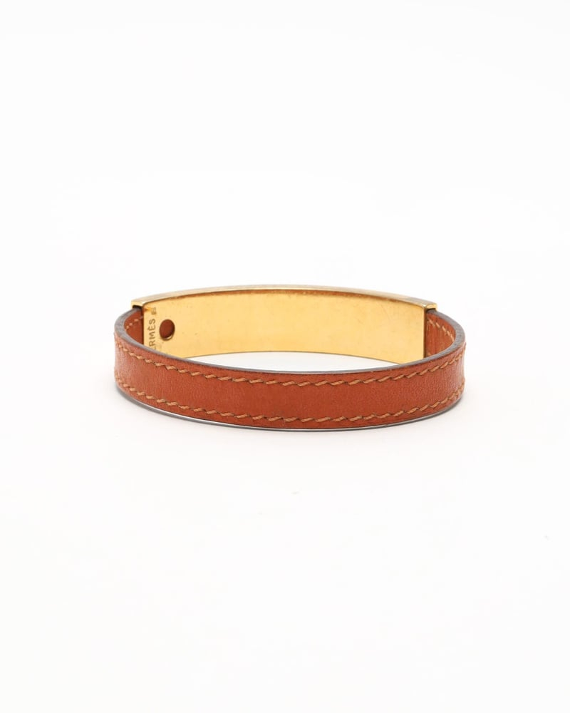 Hermès Pousse-Pousse Leather Bracelet