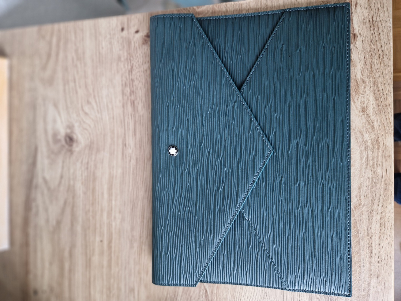 Montblanc Leder-Clutch-Tasche - English Green