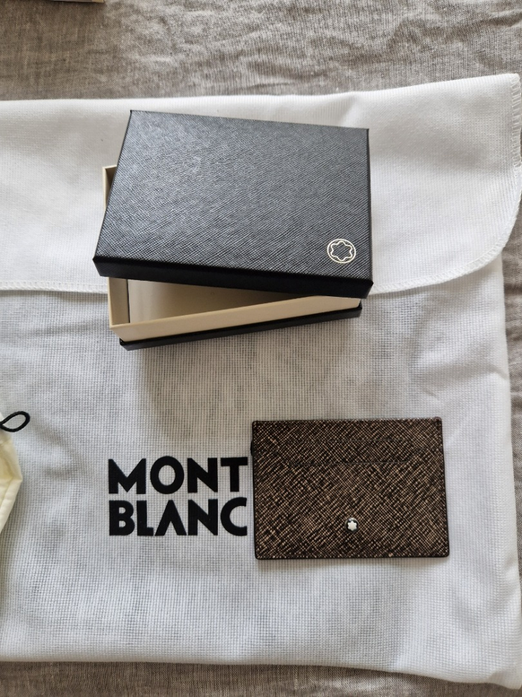 Montblanc Sartorial Kartenetui aus Leder mit 5 Schlitzen - Grave