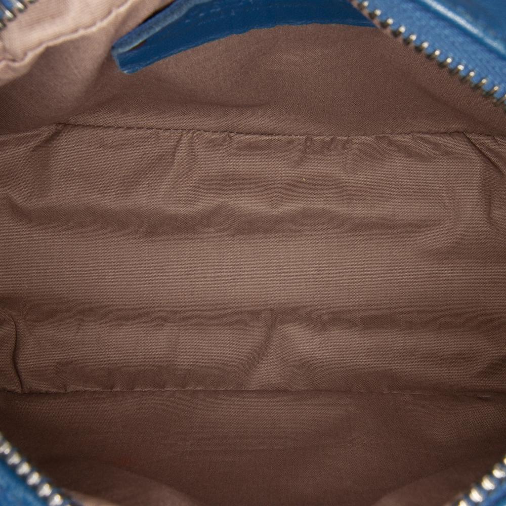 Bottega Veneta B Bottega Veneta Blue Nappa Leather Leather Nappa Intrecciato Crossbody Italy