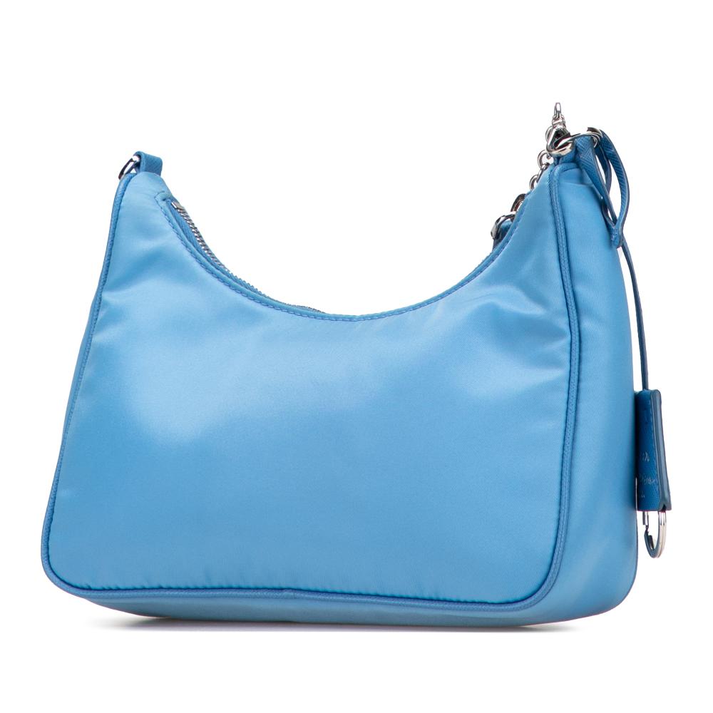 Prada AB Prada Blue Nylon Fabric Tessuto Re Edition 2005 Satchel Italy