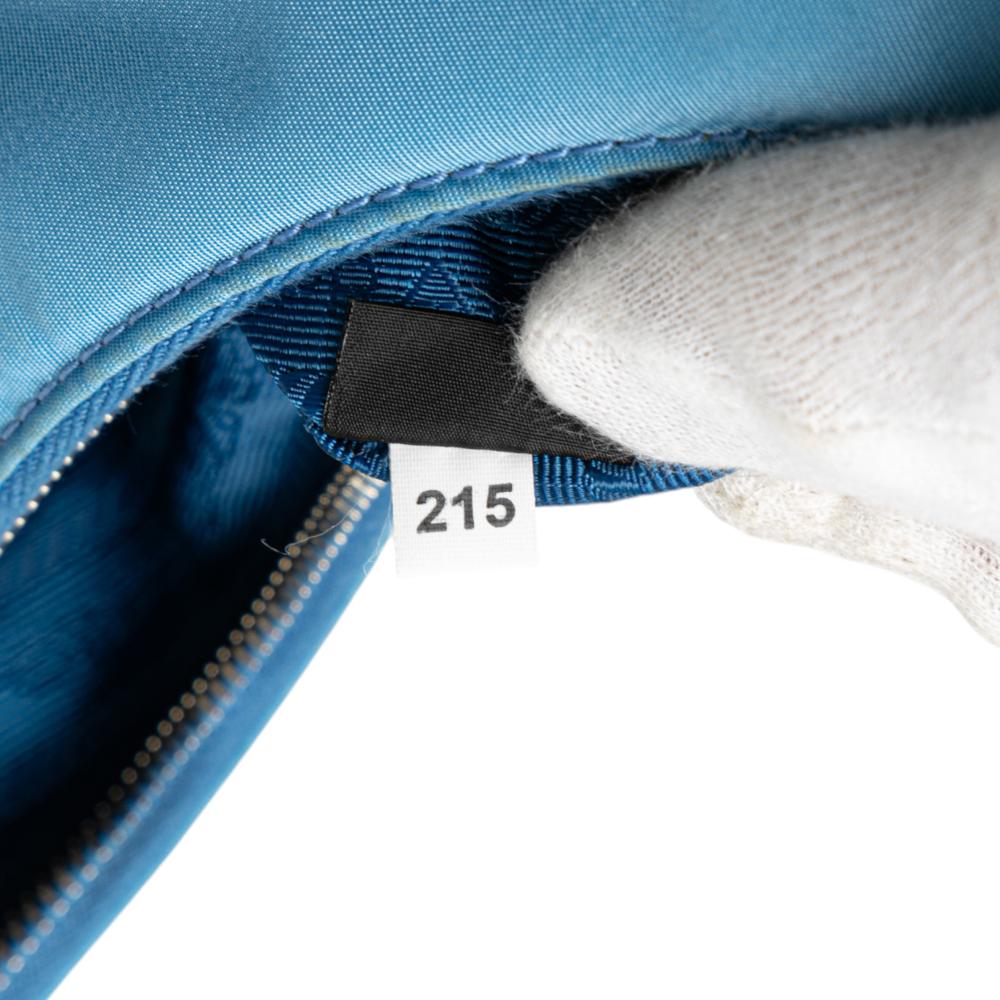 Prada AB Prada Blue Nylon Fabric Tessuto Re Edition 2005 Satchel Italy