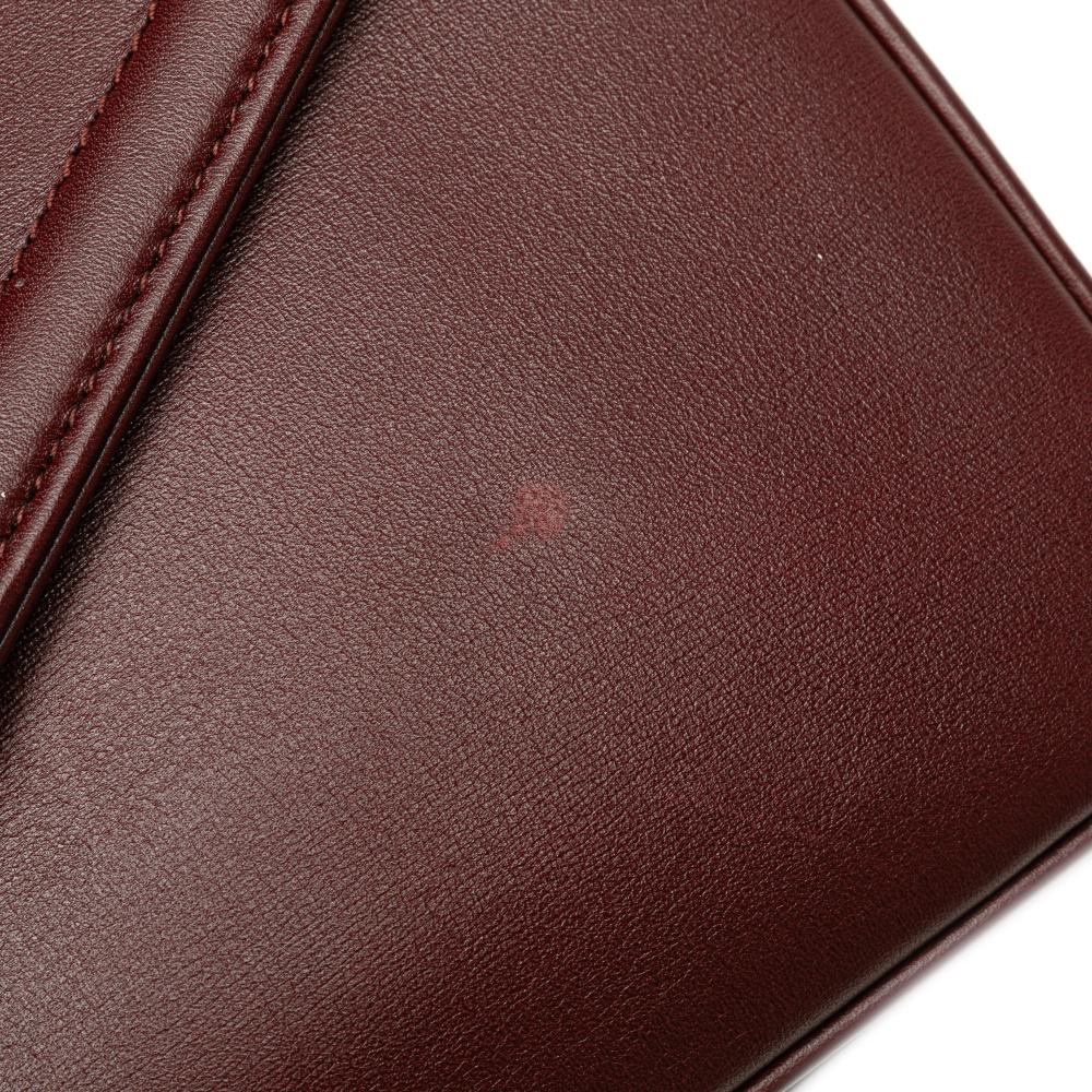 Gucci B Gucci Red Burgundy Calf Leather Medium Rajah Crossbody Italy