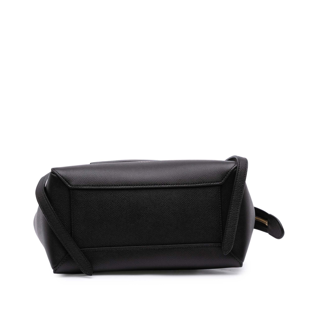 Celine Belt Bag Micro Grained Calfskin Leather 3-Ways Tote Bag Black