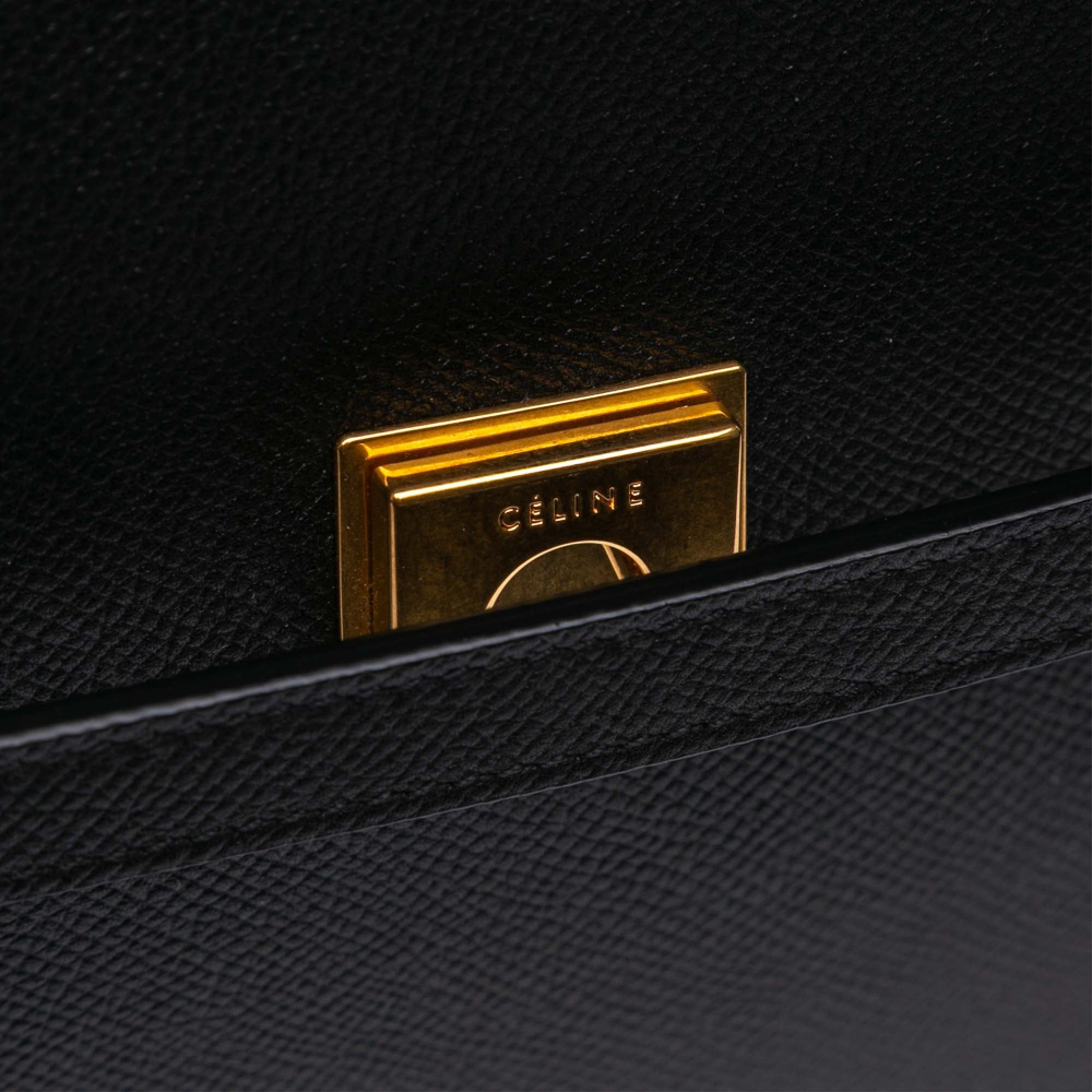 Celine Belt Bag Micro Grained Calfskin Leather 3-Ways Tote Bag Black
