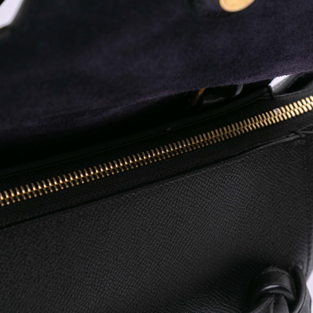 Celine Belt Bag Micro Grained Calfskin Leather 3-Ways Tote Bag Black